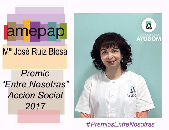 Mª José Ruiz Blesa. Premio "Entre Nosotras" a la Acción Social 2017